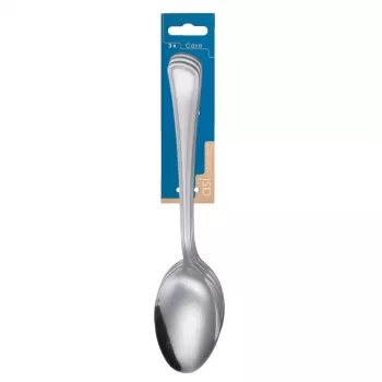 ASI COLLECTION Casa 3-teiliges Tafellöffel-Set, 1,7 mm 18/10 Edelstahl, spiegelpoliert