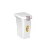 STEFANPLAST Heimtierfutter-Aufbewahrungsbehälter 15L 6kg Transparent/Weiß 33x22x41cm