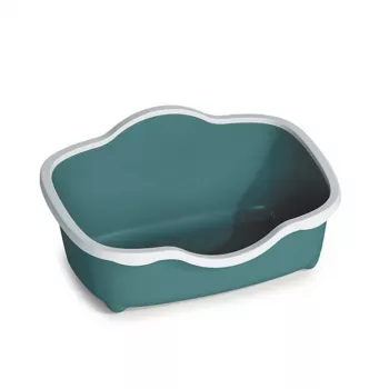STEFANPLAST Katzenklo Tres Chic Offen 56x38,5x26 cm Weiß/Grün