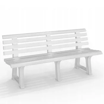 BICA Gartenbank Olimpia 150x53x77cm Weiß