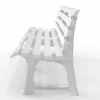 BICA Gartenbank Olimpia 150x53x77cm Weiß