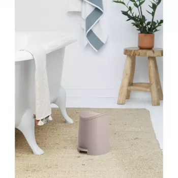 TATAY Badezimmer-Tretmülleimer 3L Standard Braun