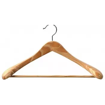 ORDINETT Kleiderbügel Holz Luxus 45cm