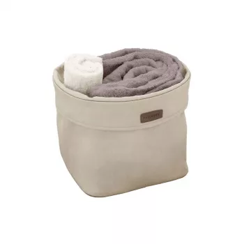 ORDINETT Stoffbox L 28x28x23cm Ego Ecru