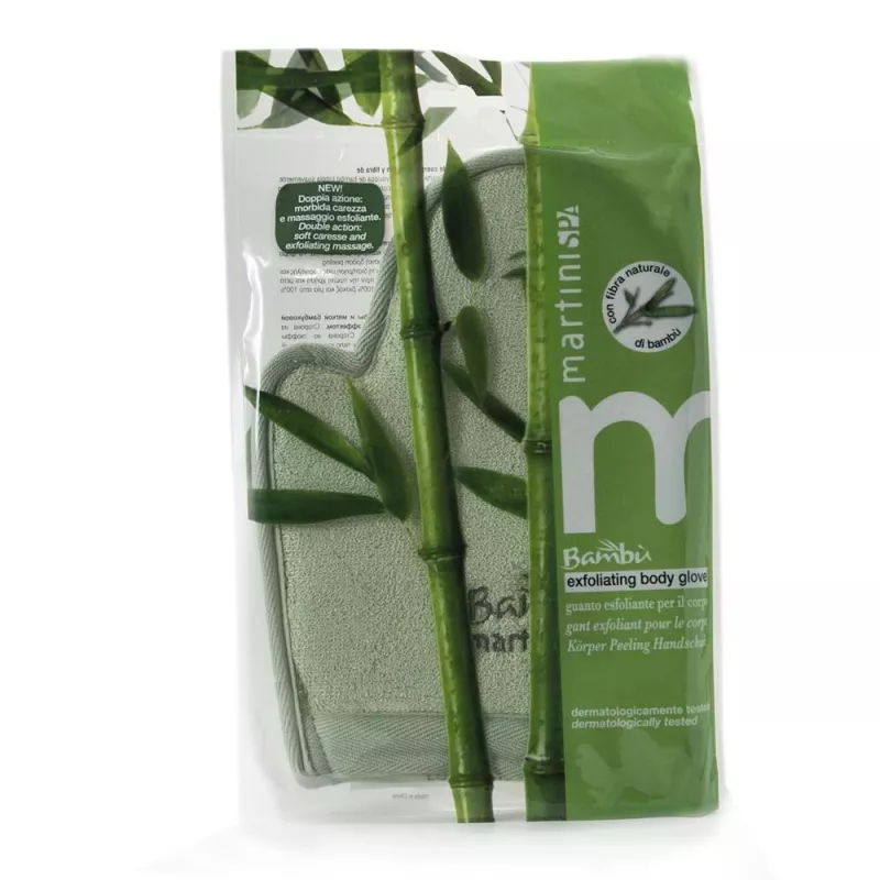 MARTINI SPA Luffa- und Bambus-Handschuh Bambus