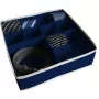 ORDINETT Box mit Fächern L 30,5x30,5x10 cm Blau