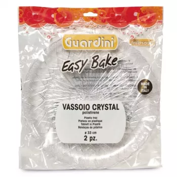 GUARDINI Easy Bake Kunststoff-Backbleche Transparent 2er-Set Ø33cm