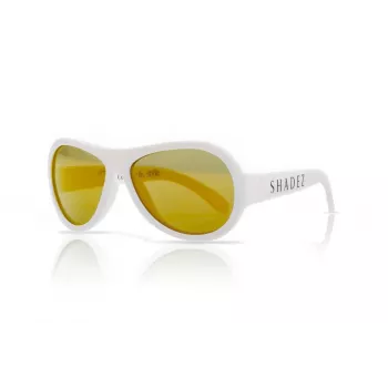 SHADEZ Classic White Teeny Kinder-Sonnenbrille, 7-15 Jahre