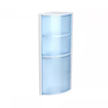 TATAY Eck-Badezimmerschrank Blau