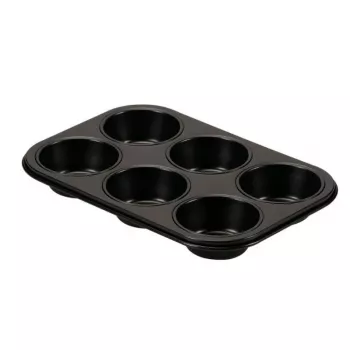GUARDINI Gardenia Muffinform 6 Mulden 27 x 18,5 x 2,9 cm Kohlenstoffstahl Antihaft