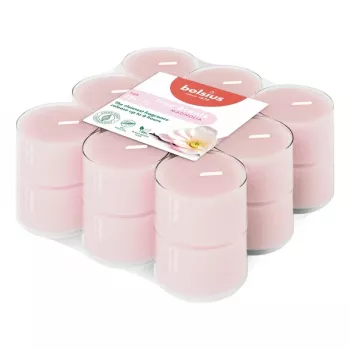 BOLSIUS True Scents Magnolia Duft-Teelichter – 18 Stück, 4 Std. Brenndauer