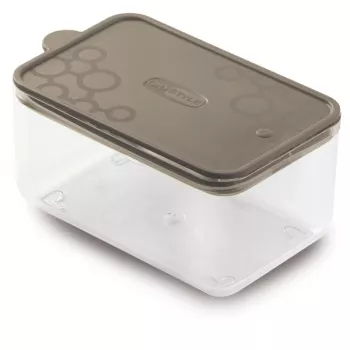 GIOSTYLE Con.Tengo rechteckiger Napf für Haustiere S 0,7L grau-braun