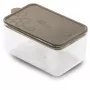 GIOSTYLE Con.Tengo rechteckiger Napf für Haustiere S 0,7L grau-braun
