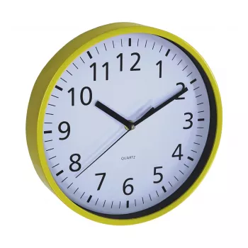 ASI COLLECTION Wanduhr Ø25,5 cm Gelb