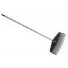 SAUBER Laubharke mit Stiel Schwarz 50cm