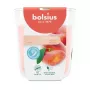 Bolsius True Scents Duftkerze im Glas, Pfirsich, Ø80x73 mm