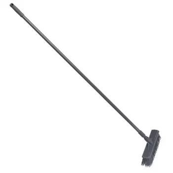 SAUBER Outdoor-Bürste mit Griff 34 cm Grau