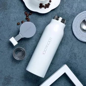LOCKNLOCK Thermosbecher Name 500ml Weiß