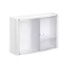 TATAY Horizontal Badezimmerschrank Weiß/Glasiert