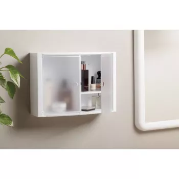 TATAY Horizontal Badezimmerschrank Weiß/Glasiert