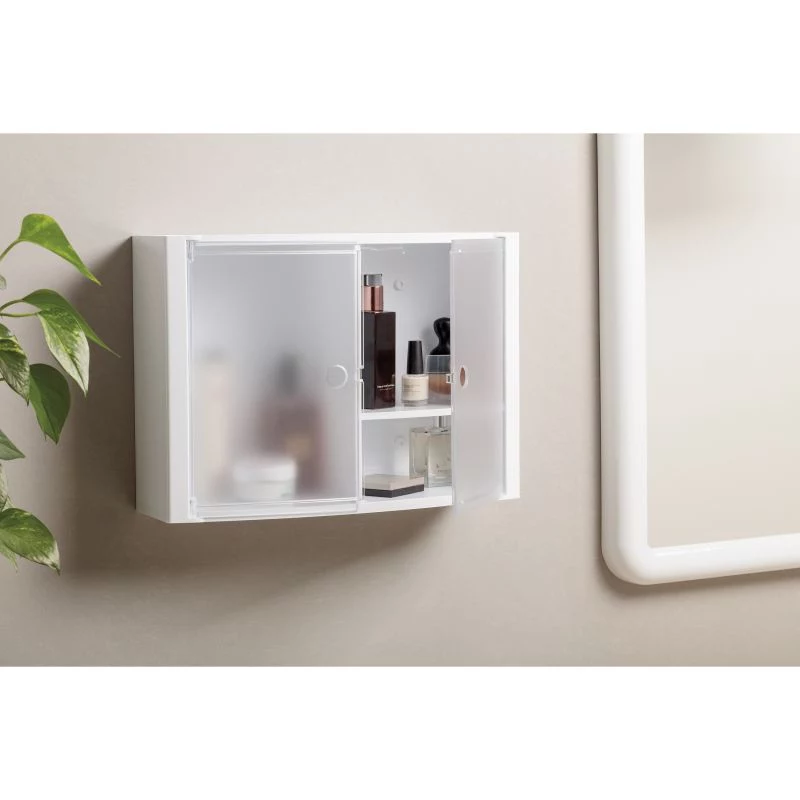TATAY Horizontal Badezimmerschrank Weiß/Glasiert