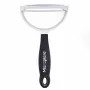 Microplane Peeler XL Schälmesser mit chirurgischem Edelstahlmesser, ergonomischem Soft-Touch-Griff, integriertem Kartoffelaugenentferner, Schwarz