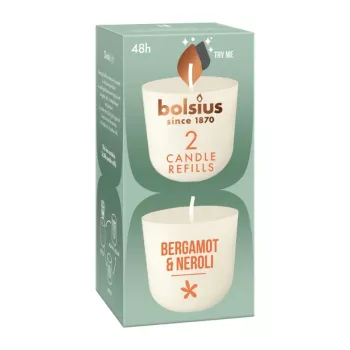 BOLSIUS Clean Light Kerzen-Nachfüllpackung 2 Stk. Bergamotte & Neroli
