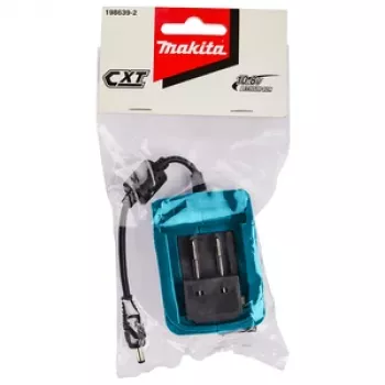Makita CXT 12V max Li-Ion Akku-Adapter mit DC-Hohlstecker-Ausgang (5,5 x 2,1 mm), 2,2A