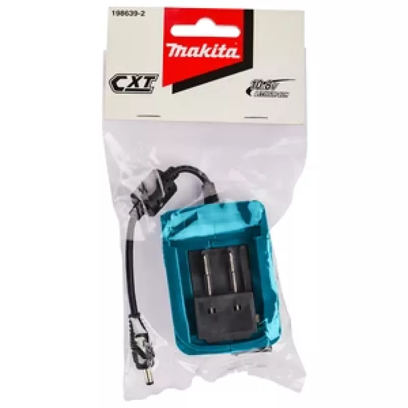 Makita CXT 12V max Li-Ion Akku-Adapter mit DC-Hohlstecker-Ausgang (5,5 x 2,1 mm), 2,2A