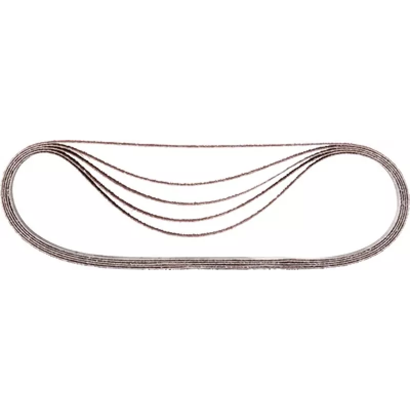 Makita P-43343 Schleifband-Set, 80 Körnung, 533 mm x 13 mm, 5 Stück
