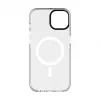 Evelatus iPhone 15 Plus Transparente MagSafe Hülle mit Blumenmuster