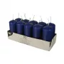 PAPSTAR Stumpenkerzen 40 x 90 mm, Dunkelblau, 10er-Pack (17916)
