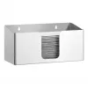 Bartscher ILZF20 Papierhandtuchspender, Silber, Gebürsteter Chrom-Nickel-Stahl, Wandmontiert, Abschließbar 850057
