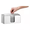 Bartscher ILZF20 Papierhandtuchspender, Silber, Gebürsteter Chrom-Nickel-Stahl, Wandmontiert, Abschließbar 850057