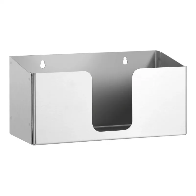 Bartscher ILZF20 Papierhandtuchspender, Silber, Gebürsteter Chrom-Nickel-Stahl, Wandmontiert, Abschließbar 850057