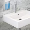 RELAXDAYS Edelstahl Seifenspender 0,5 L Silber Manuelle Pumpe Freistehend