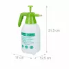 RELAXDAYS Drucksprühflasche, 1,5 L, Weiß/Grün