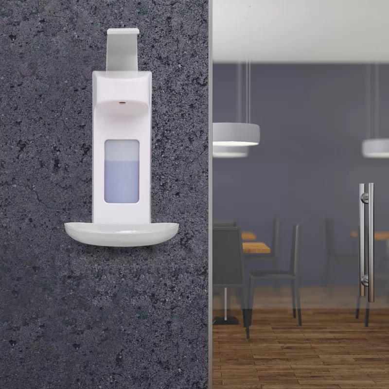 RELAXDAYS Manueller Seifenspender mit Abtropfschale 0,5L Weiß