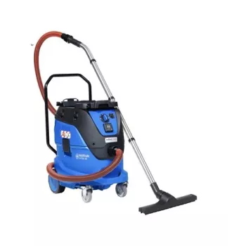 Nilfisk ATTIX 44-2L Nass- und Trockensauger, 42 L, 1200 W, Push&Clean, Schwarz/Blau