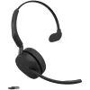 Jabra Evolve3 65 MS Mono Link 390a Bluetooth-On-Ear-Headset, Schwarz