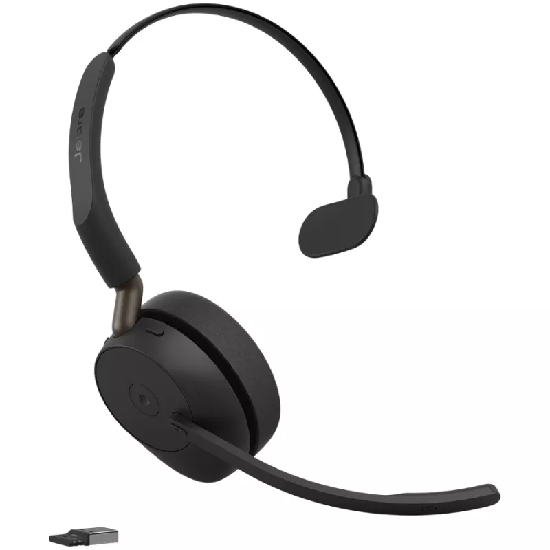 Jabra Evolve3 65 MS Mono Link 390a Bluetooth-On-Ear-Headset, Schwarz