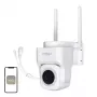 MOES WCM-B66 3MP Outdoor WLAN IP-Kamera mit KI-Personenerkennung, Vollfarb-Nachtsicht, Schwenk/Neige, Zwei-Wege-Audio, IP66 wetterfest