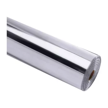 HTVRONT Chrom Metallic Selbstklebende Folie, 30,5 cm x 90 cm (Silber)