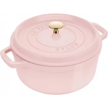 STAUB La Cocotte Runder Gusseisen-Bräter 5,2L Blossom Pink