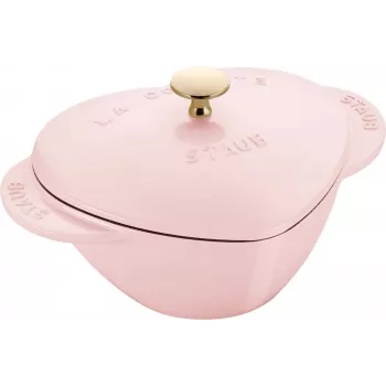 Staub Special Cocotte herzförmiger Gusseisen-Bräter 1,75 L Rosa