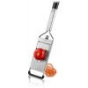 GEFU PRIMELINE Gemüsehobel, Manuelle Mandoline, V-förmige japanische Stahlklinge, 3 Dickeneinstellungen, 2 Julienne-Einsätze, Silber/Schwarz
