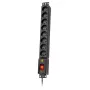 Lestar LXRM 816 16A 8-fach 19-Zoll-Rack-PDU mit Schuko-Steckdosen, 5m Kabel