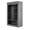 RAYEN Textilkleiderschrank 105 x 45 x 161 cm Grau