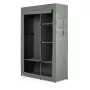 RAYEN Textilkleiderschrank 105 x 45 x 161 cm Grau