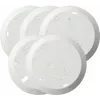 Gira 845000 Montageplatten-Set für Q-Label Rauchmelder, 5 Stück, Weiß